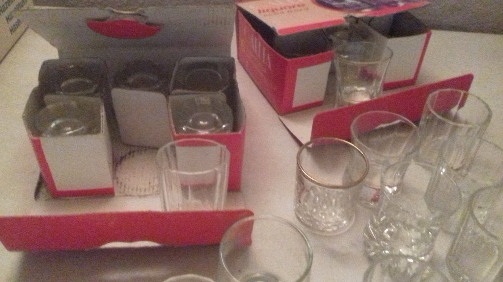 tapasglaasjes, Ophalen