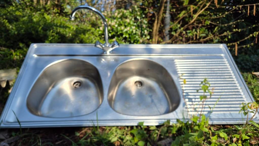 Dubbele wasbak, Huis en Inrichting, Ophalen
