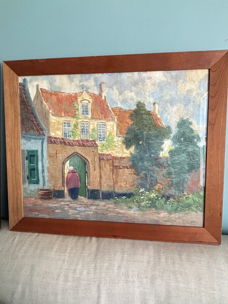 Peinture ancienne de Bossaert, Enlèvement, Vintage
