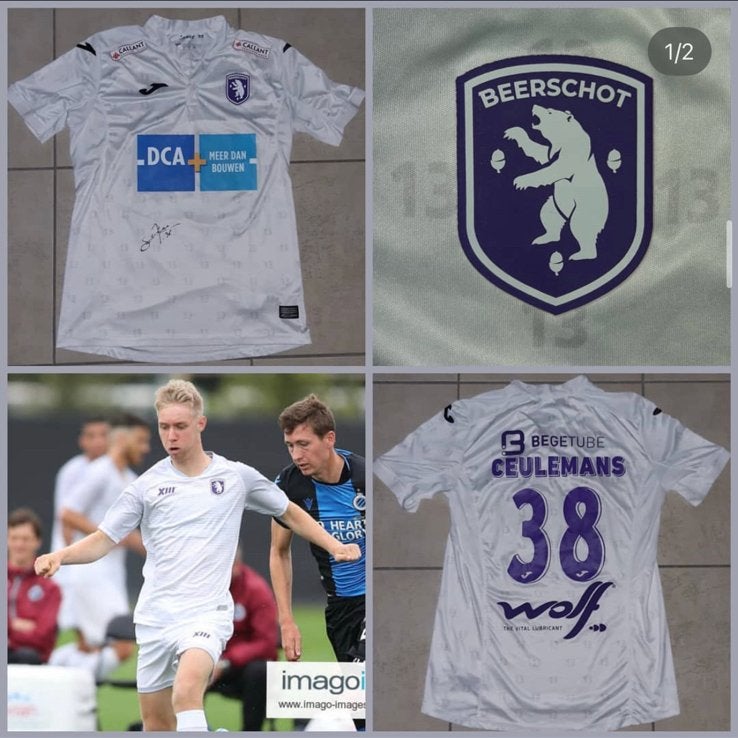 Matchworn Shirt Ceulemans Beerschot, Enlèvement ou Envoi