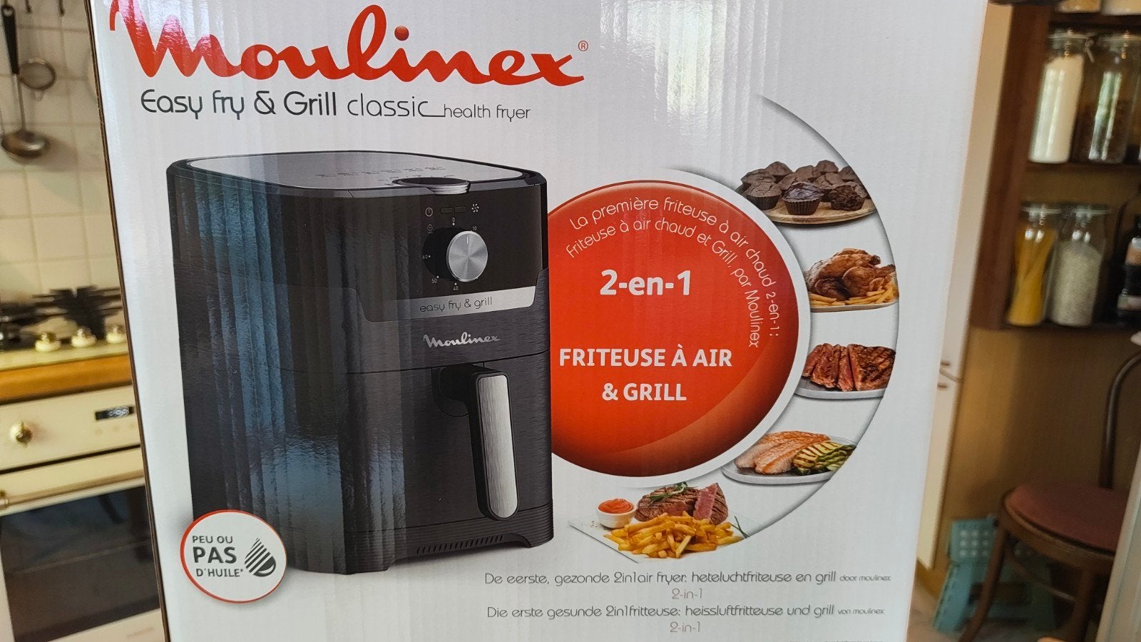 Airfryer Moulinex, Enlèvement