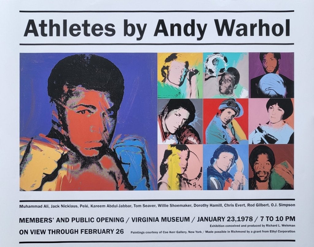 Andy Warhol - Athlètes - Expo, Antiquités & Art, Art | Lithographies & Sérigraphies, Envoi