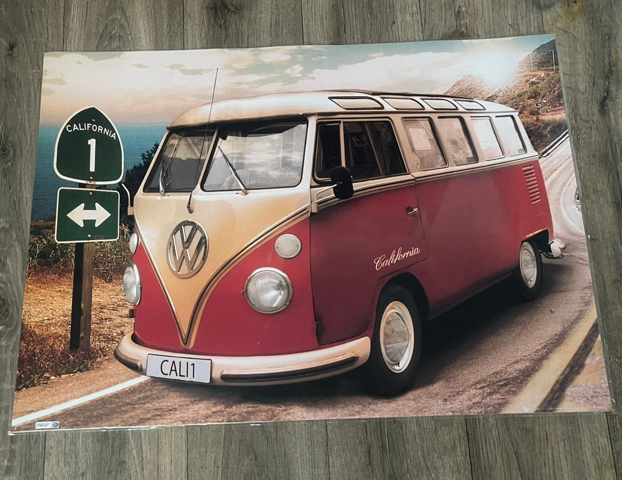 Orginele Oldtimer vw buli poster 70cm x 50cm, Verzamelen, Ophalen of Verzenden, Zo goed als nieuw