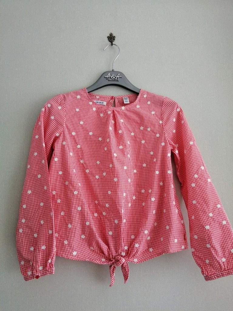 mooi rood bloesje Okaidi maat 10 jaar, Kinderen en Baby's, Kinderkleding | Maat 140, Okaïdi, Meisje, Overhemd of Blouse, Ophalen of Verzenden