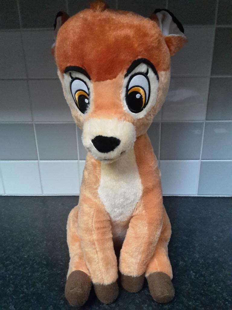Grote vintage knuffel van Bambi, Disney, Simba Toys, 50 cm, Verzamelen, Ophalen of Verzenden, Gebruikt