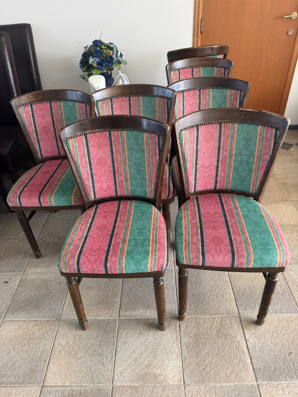 13 stoelen, Huis en Inrichting, Ophalen, Gebruikt, Overige kleuren, Stof