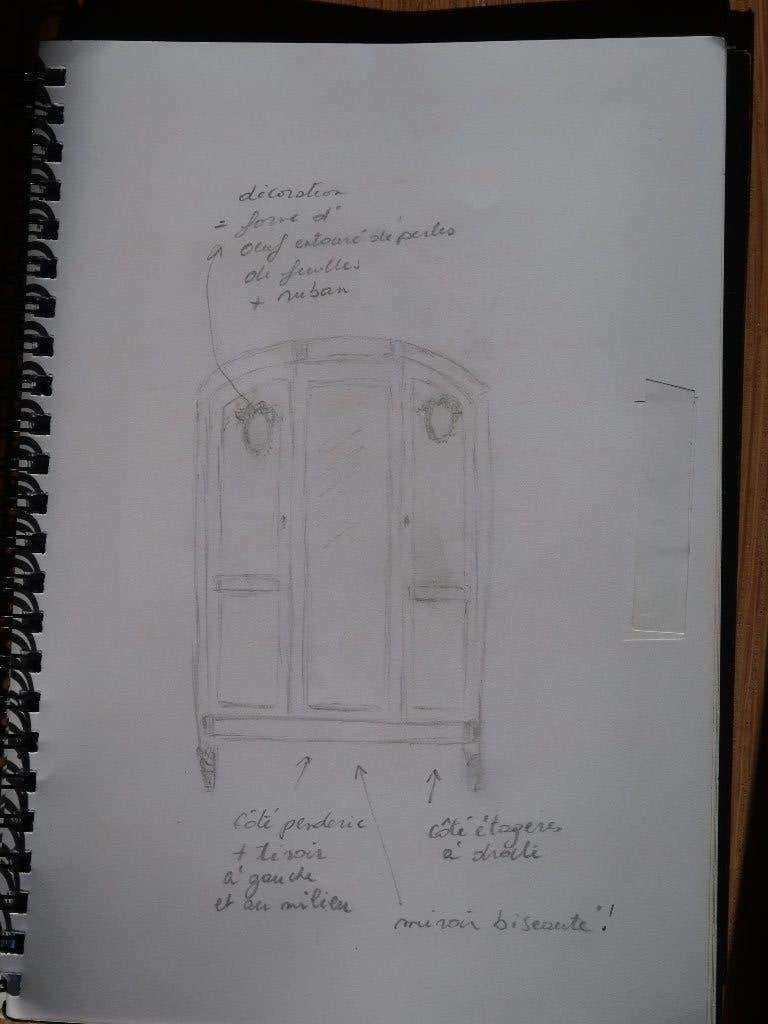 garde-robe, Enlèvement, Utilisé, Chêne
