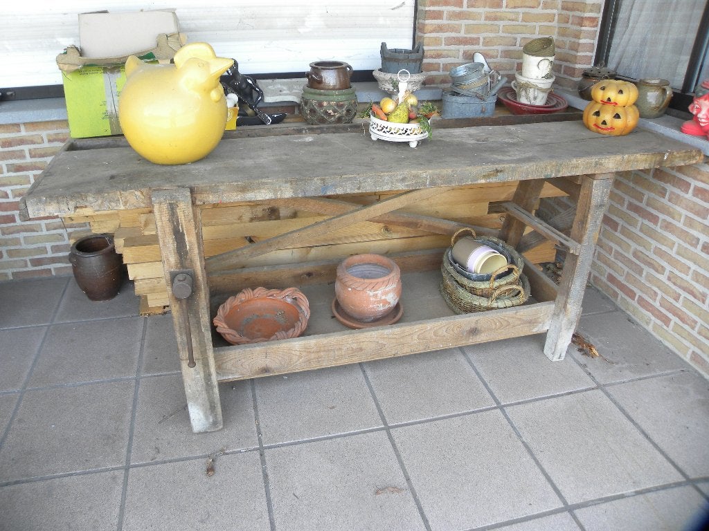 houten werkbank, Doe-het-zelf en Bouw, Ophalen, Gebruikt, 170 cm of meer