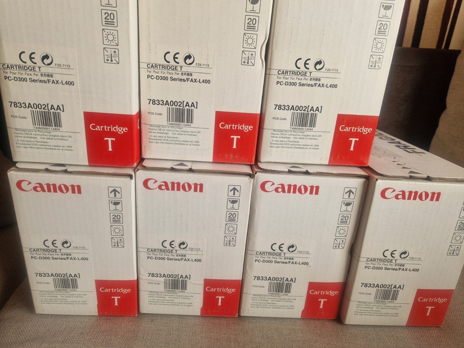 lot de 7 toners NOIR pour imprimante Canon, Enlèvement ou Envoi, Neuf, Toner, Canon