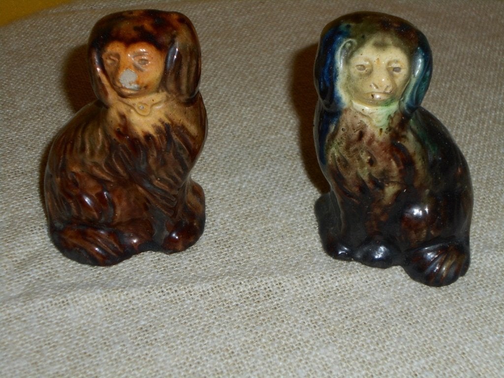 Vintage Wade Whimsies porseleinen hondjes, Antiek en Kunst, Ophalen