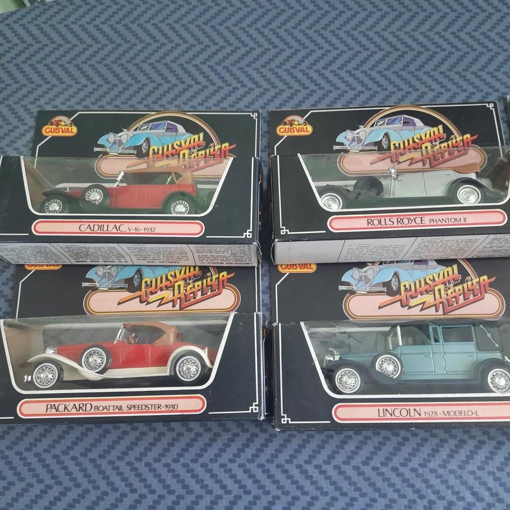 GUISVAL REPLICA REEKS 1/43 * 6 STUKS*NEW*MINT IN BOXES*, Ophalen, Nieuw, Auto, Overige merken
