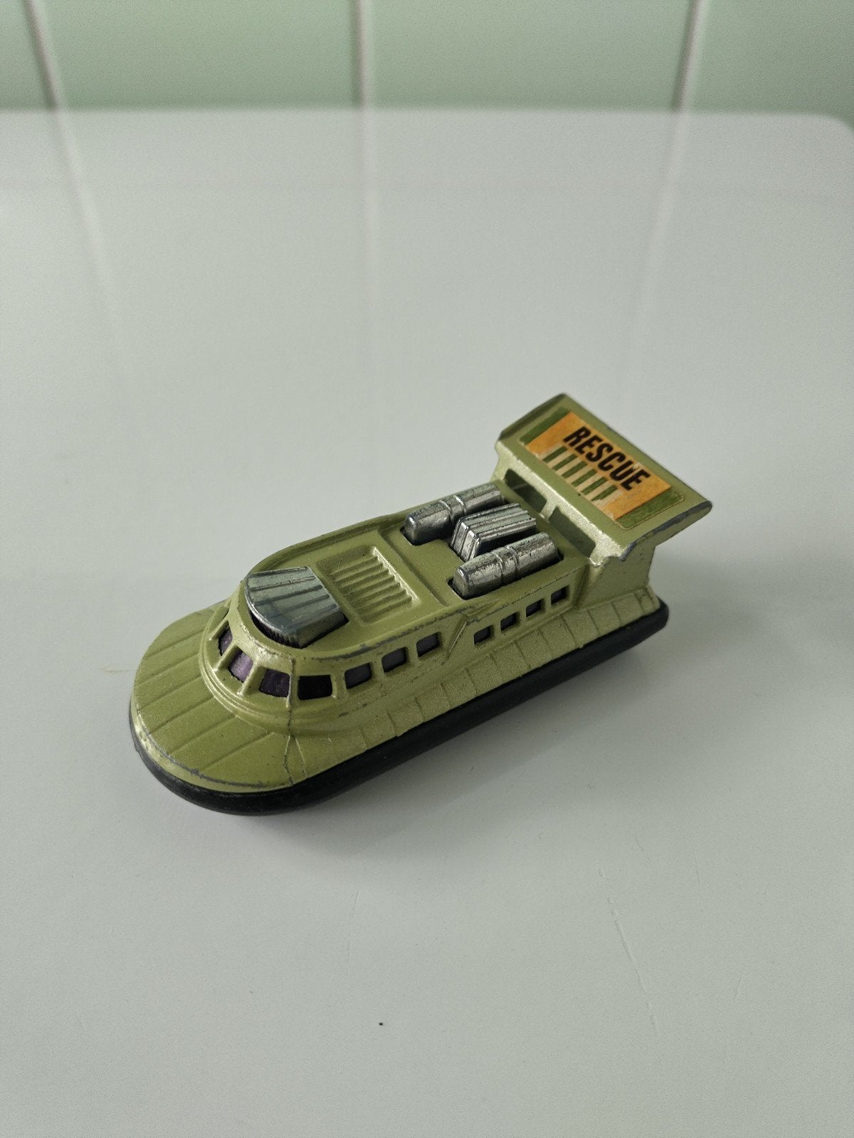 Vintage Matchbox Hovercraft AFHALING LEES BESCHRIJVING, Hobby & Loisirs créatifs, Voitures miniatures | 1:50, Enlèvement, Utilisé