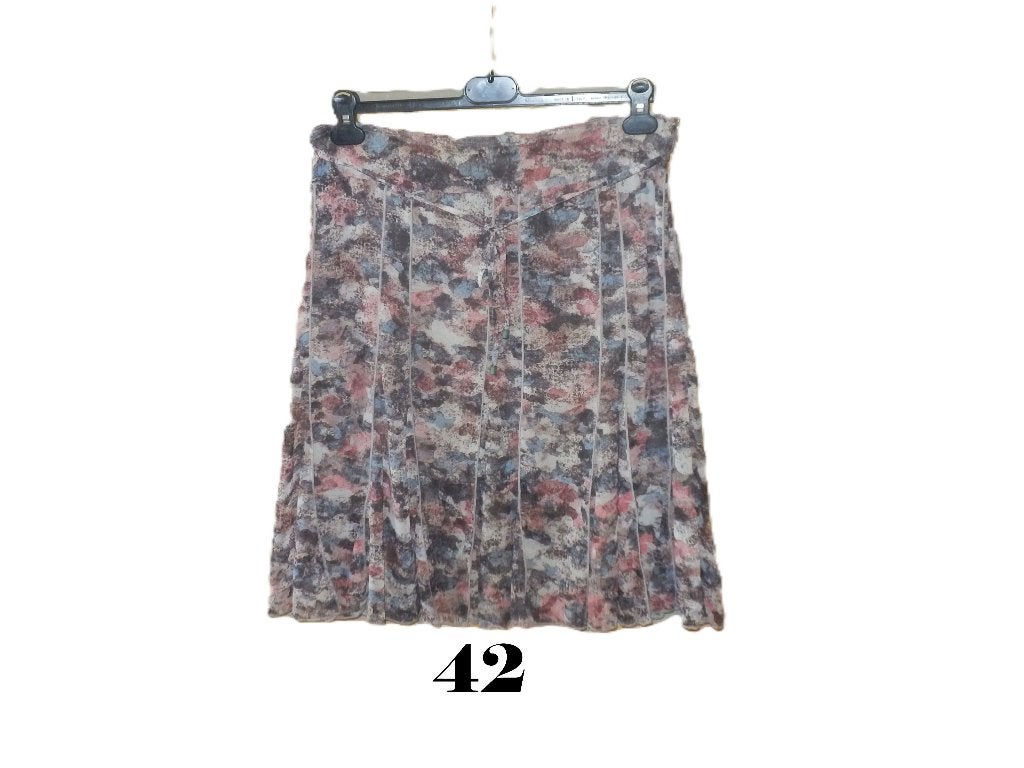(33)- jupe femme t.xl grise rose - armand thiery -, Maat 42/44 (L), Ophalen of Verzenden, Zo goed als nieuw, Armand Thiery