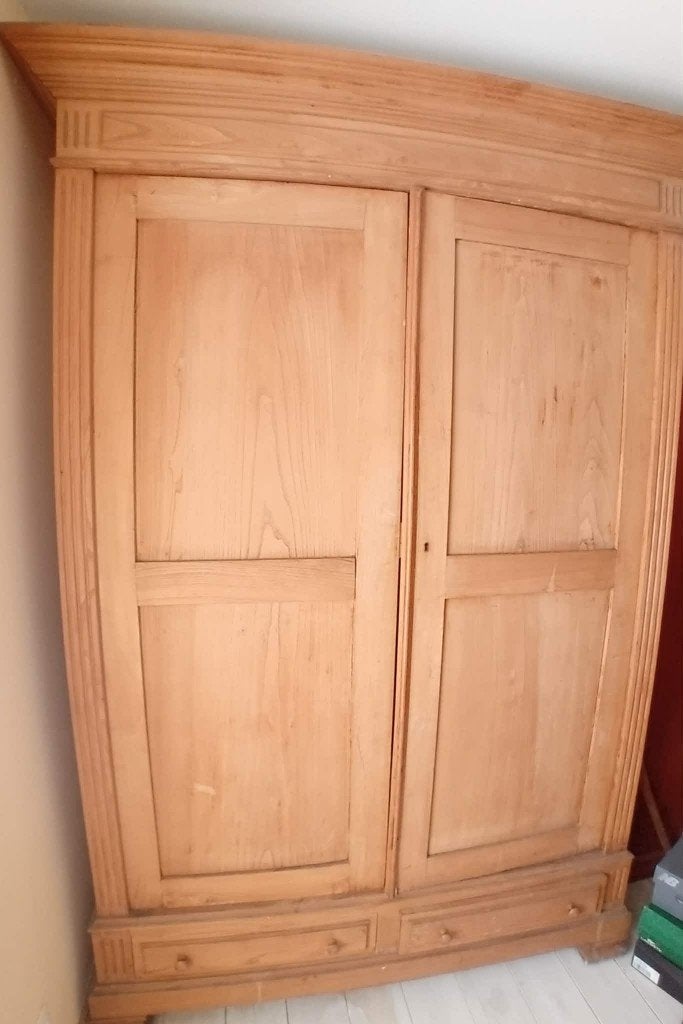 grenen Kast, Huis en Inrichting, Kasten | Kleerkasten, Ophalen, Gebruikt, 100 tot 150 cm, 50 tot 75 cm
