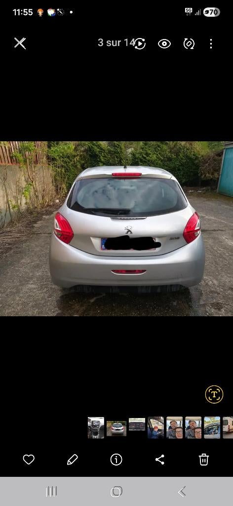 Peugeot 208, Auto's, Euro 5, Stof, Zwart, Handgeschakeld