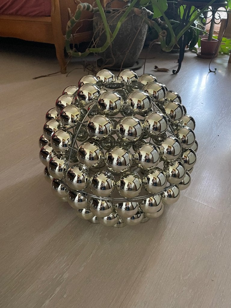 vintage jaren 70 Space Age lamp, Ophalen, Zo goed als nieuw, Metaal