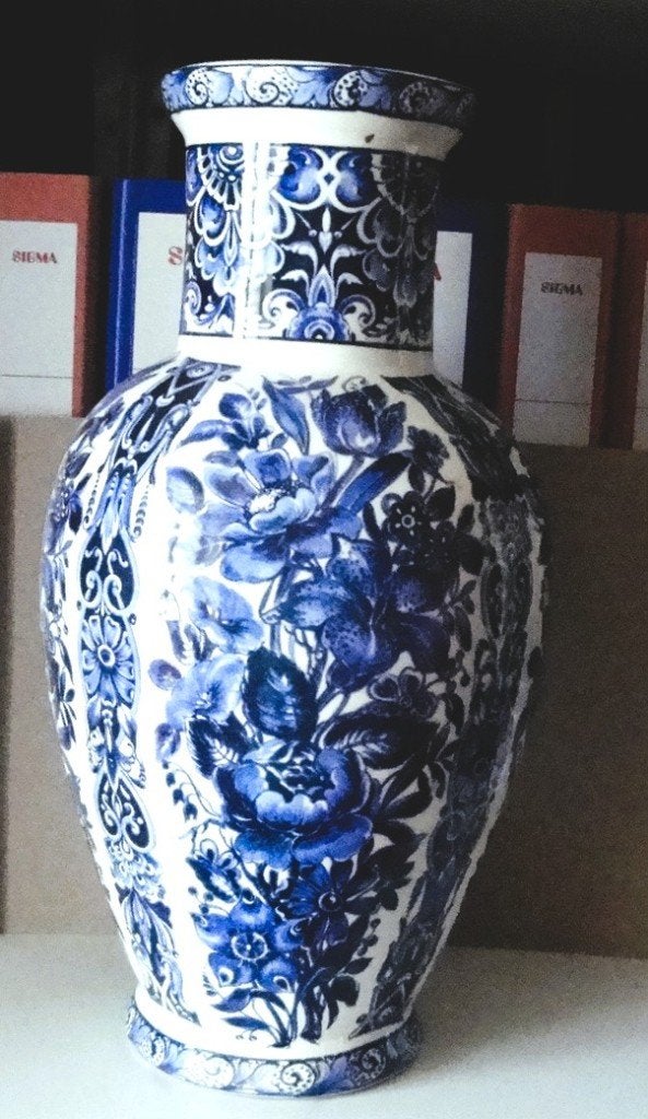 VASE en FAIENCE 'BOCH", Antiek en Kunst, Antiek | Keramiek en Aardewerk, Ophalen