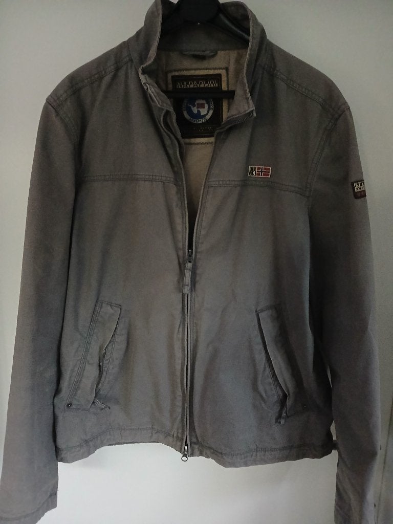Veste / Blouson léger Napapijri Geographic - Gris - L, Taille 42/44 (L), Gris, Enlèvement, Porté