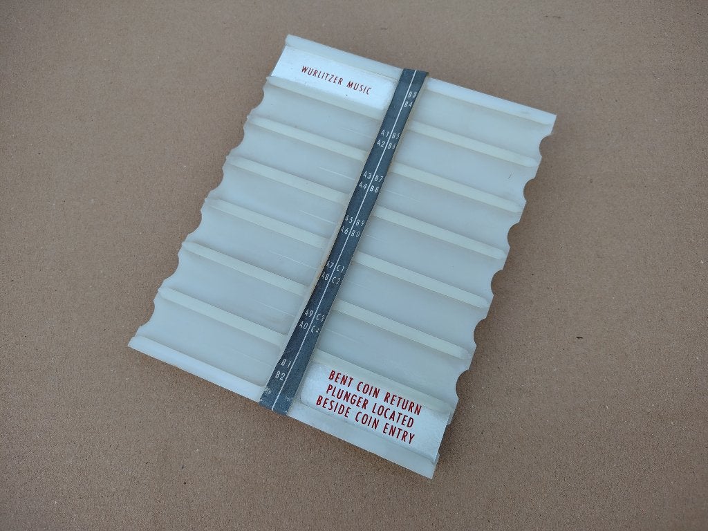 Titelrekje Wurlitzer Lyric FL (1970) jukebox, Verzenden, Wurlitzer