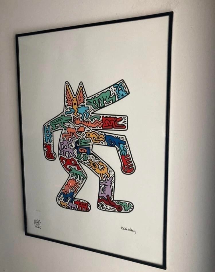 Keith Haring : lithographie 50 par 70 cm, Antiquités & Art, Art | Lithographies & Sérigraphies, Enlèvement ou Envoi
