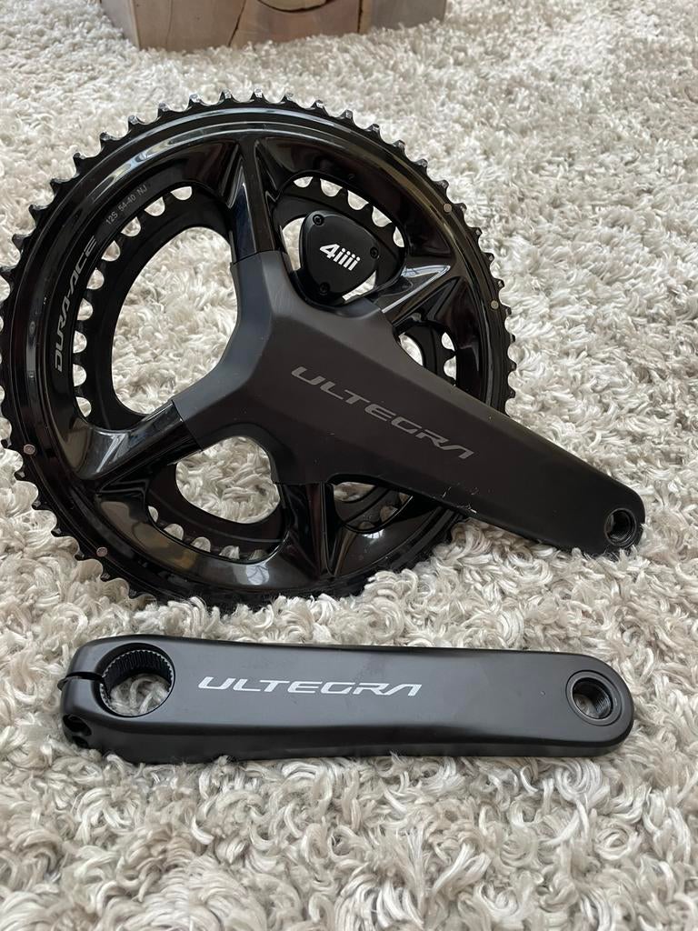 Pédalier Shimano Ultegra 165mm + capteur 4iiii dual, Fietsen en Brommers, Crankstel of Pedalen, Ophalen of Verzenden, Zo goed als nieuw