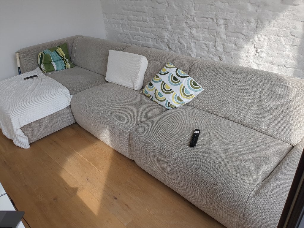 canapé d'angle moderne grand canapé, Maison & Meubles, 150 cm ou plus, Quatre personnes ou plus, Utilisé, Bois