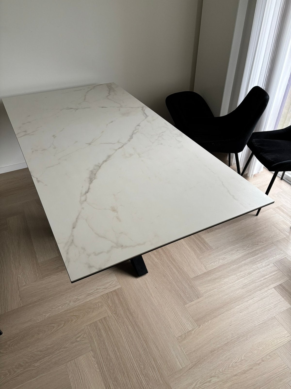 Table a manger céramique 200x100cm, Comme neuf, 100 à 150 cm, Enlèvement, Moderne