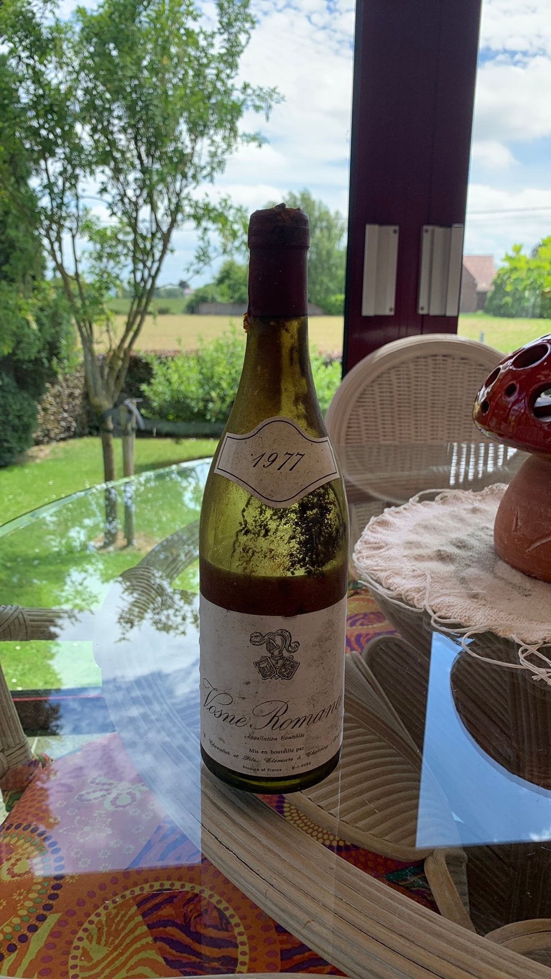 Bouteille de vin Vosne Romanée passée, Neuf, Pleine, Enlèvement, Vin rouge