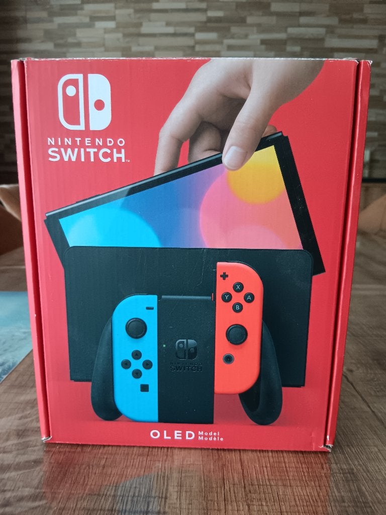 NINTENDO SWITCH OLED + 4 jeux, Ophalen, Zo goed als nieuw, Met 1 controller, Switch OLED