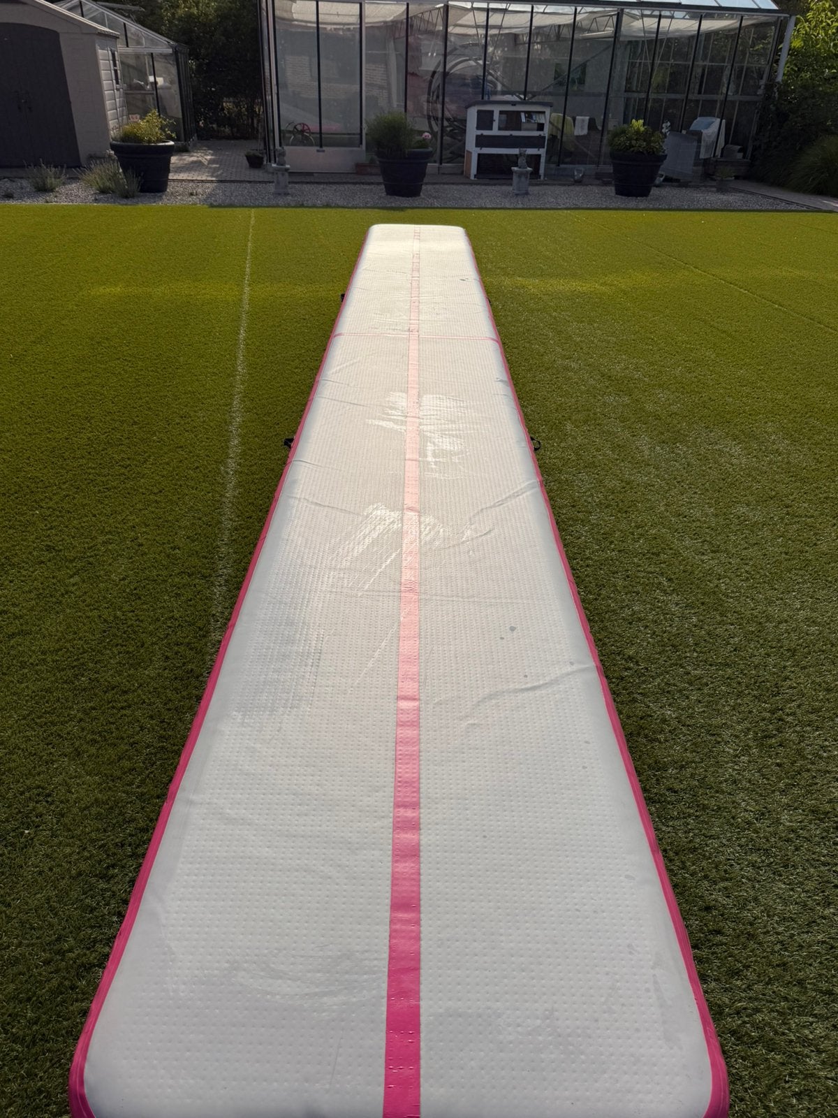 Air Track 800  100  20 cm – Roze – Zo goed als nieuw, Sport en Fitness, Turnen, Ophalen, Zo goed als nieuw, Roze, Materiaal