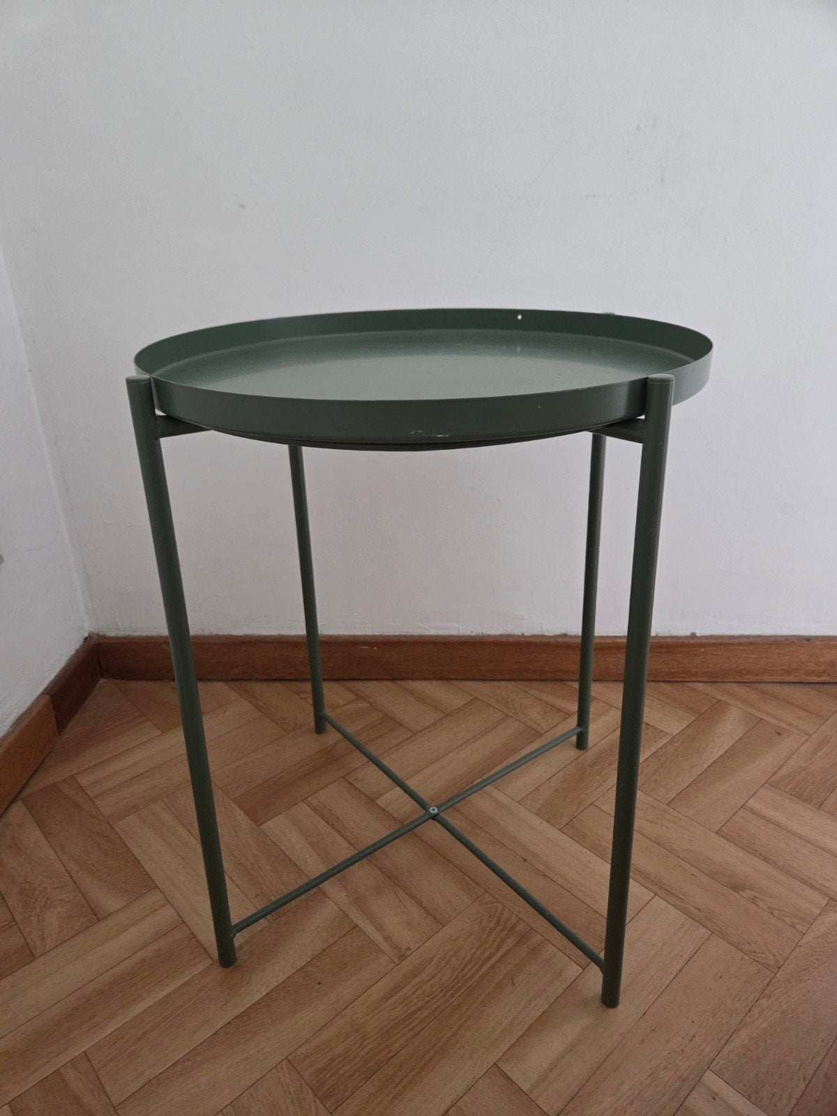 Blauwe bijzettafel IKEA, Huis en Inrichting, Ophalen