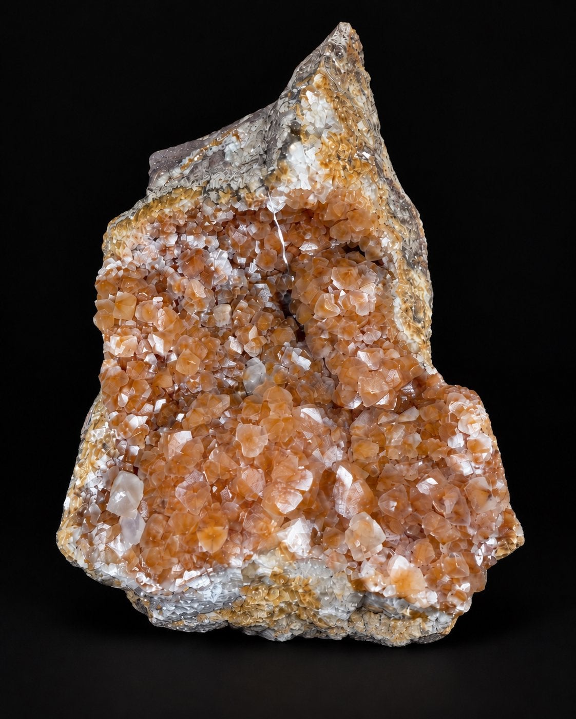 Calciet kristalcluster – 760 g – 12 cm – decoratief mineraal, Ophalen of Verzenden, Mineraal