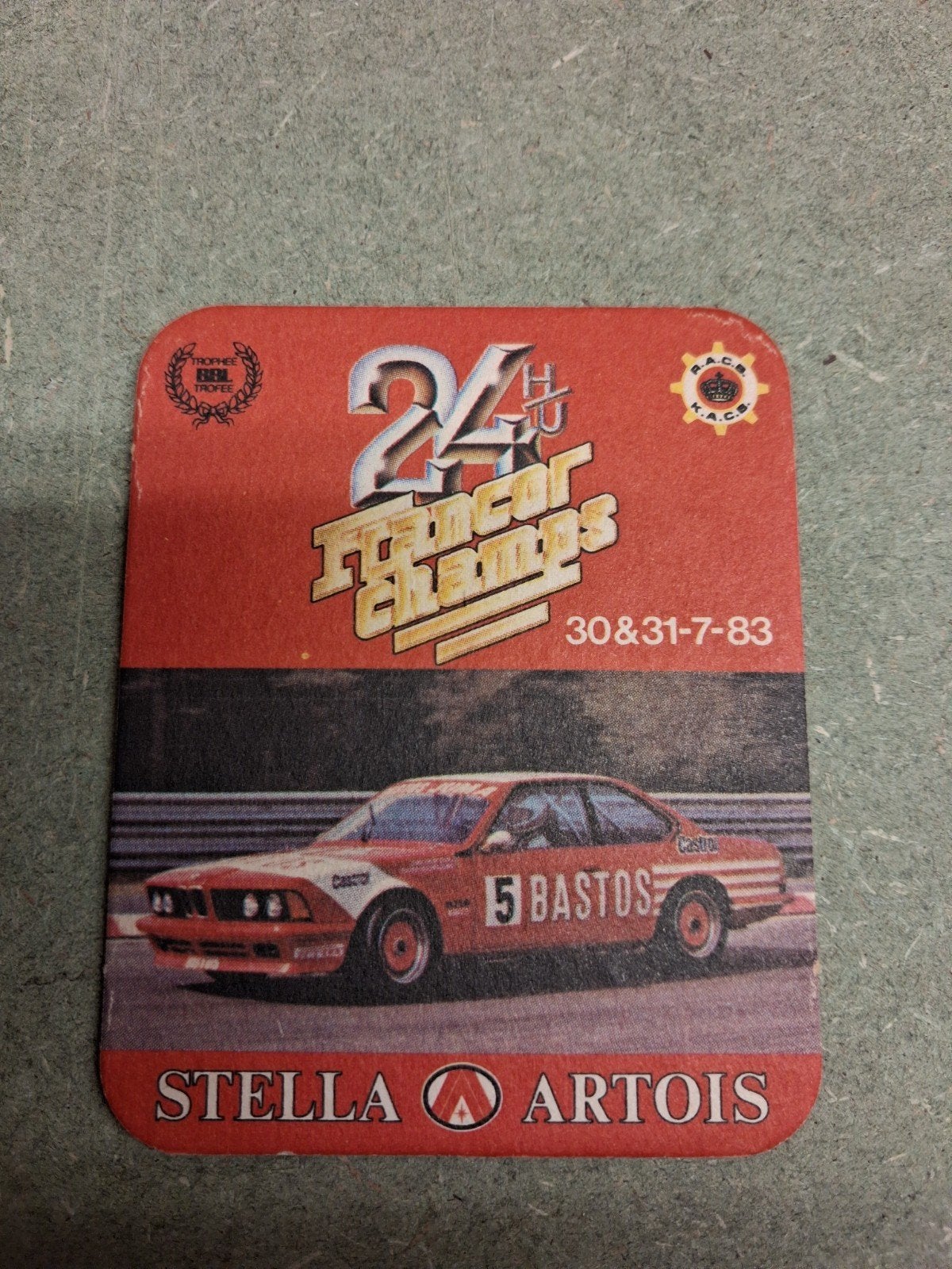Datum viltje Stella Artois Francorchamps, Ophalen, Zo goed als nieuw, Viltje(s), Stella Artois