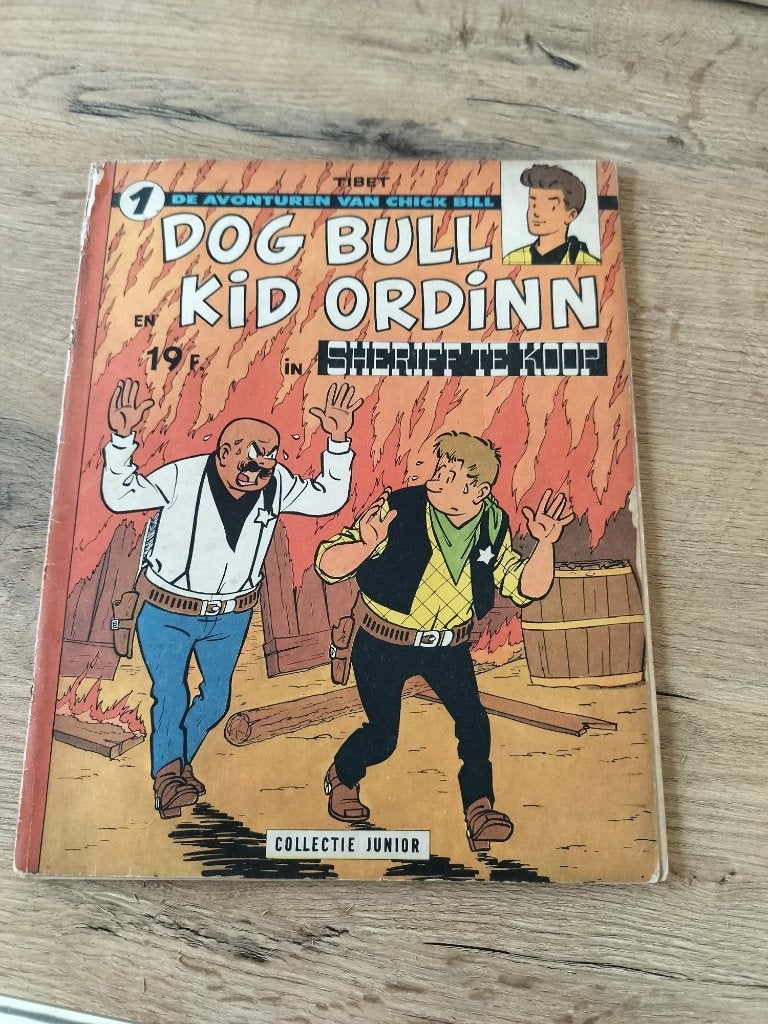 dog bull hick bill sheriff te koop lombard kuifje, Enlèvement ou Envoi
