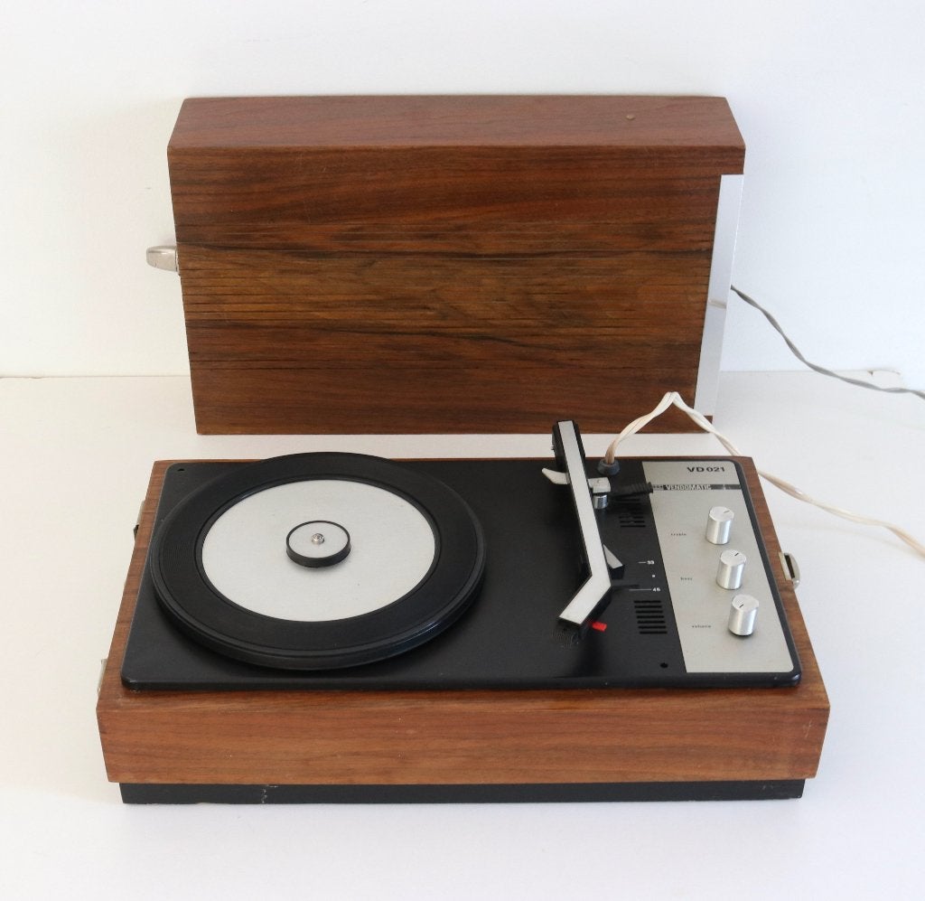Vintage kofferplatenspeler - Vendomatic Vd 021, Audio, Tv en Foto, Platenspelers, Ophalen of Verzenden, Gebruikt