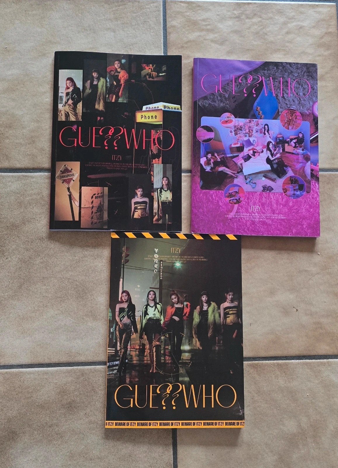 Lot 3 albums ITZY Guess Who, CD & DVD, CD | Musique du monde, Digipak, Utilisé, Album, Autres genres