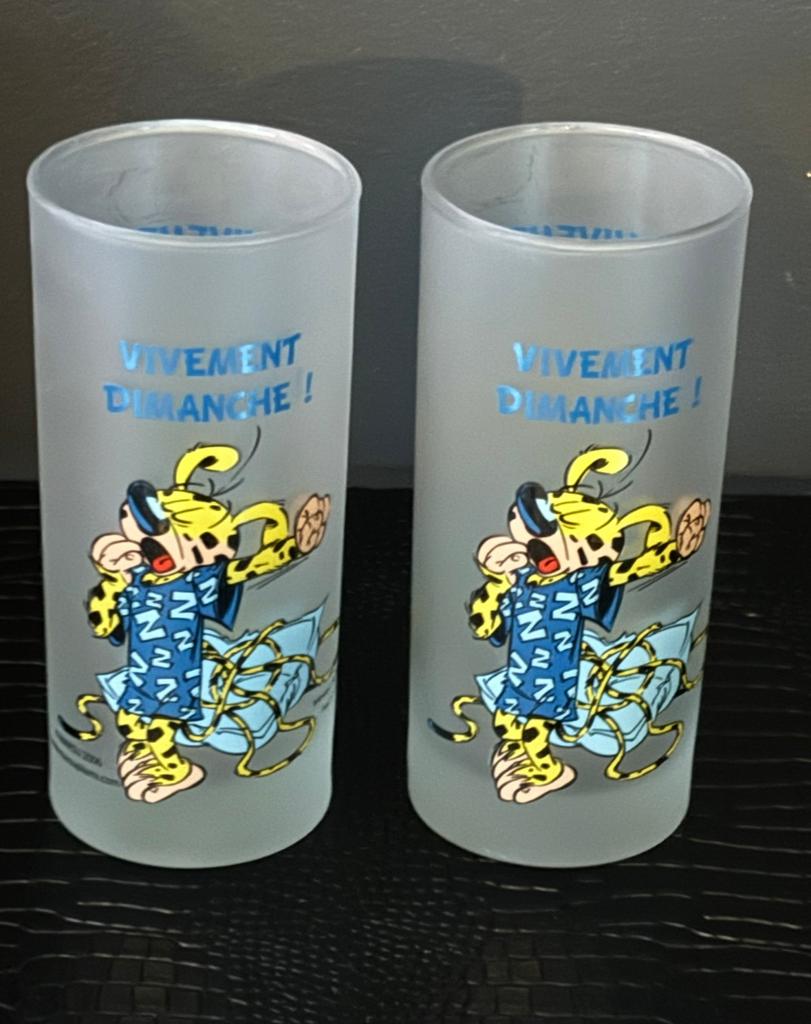 Lot de deux verres de collection MARSUPILAMI, nouveau !, Collections, Enlèvement ou Envoi, Neuf