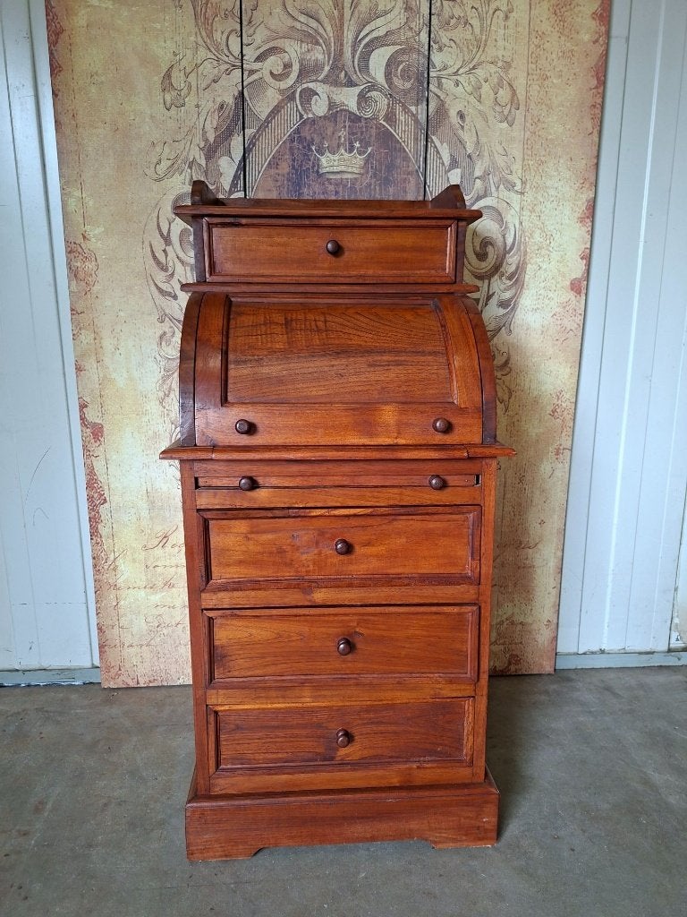 Secrétaire en teck, bureau pour femmes, Enlèvement ou Envoi, Classique, Comme neuf, Espace de rangement