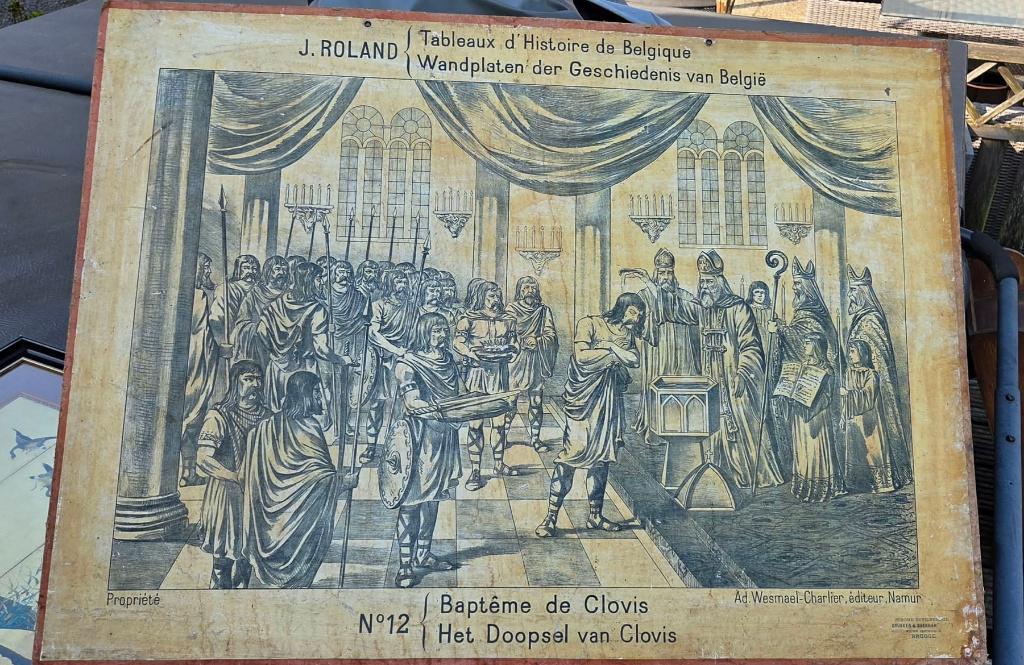 het doopsel van clovis ( J.Roland), Ophalen, Geschiedenis