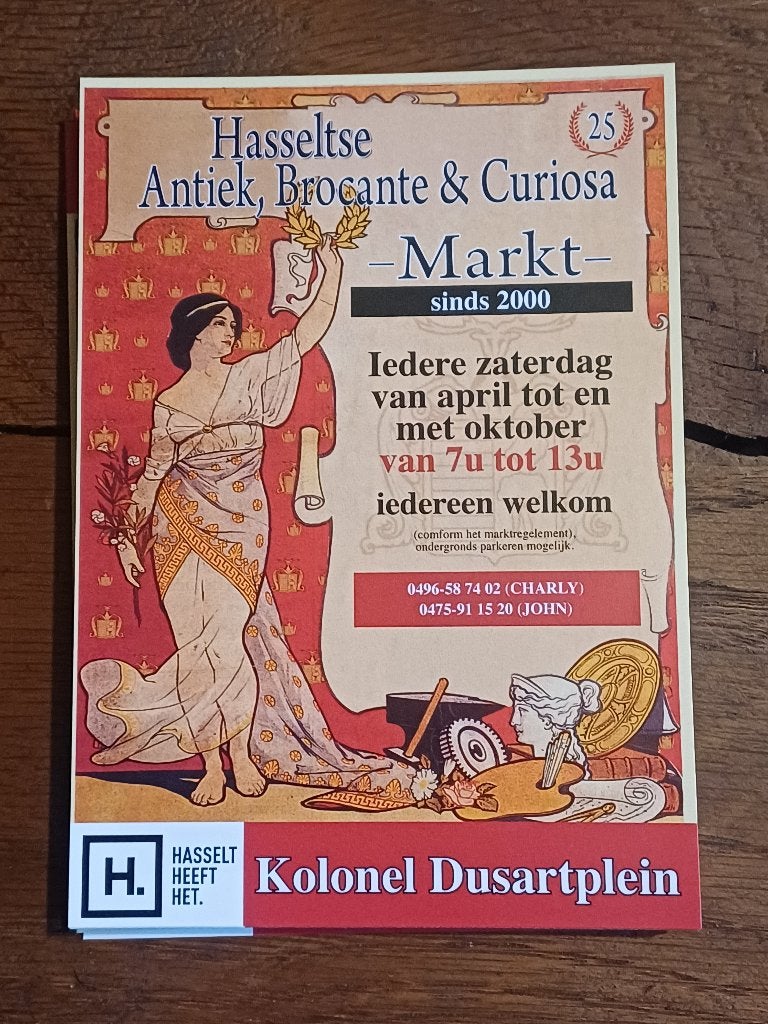 Marché d'antiquités, de brocantes  Hasselt, Enlèvement