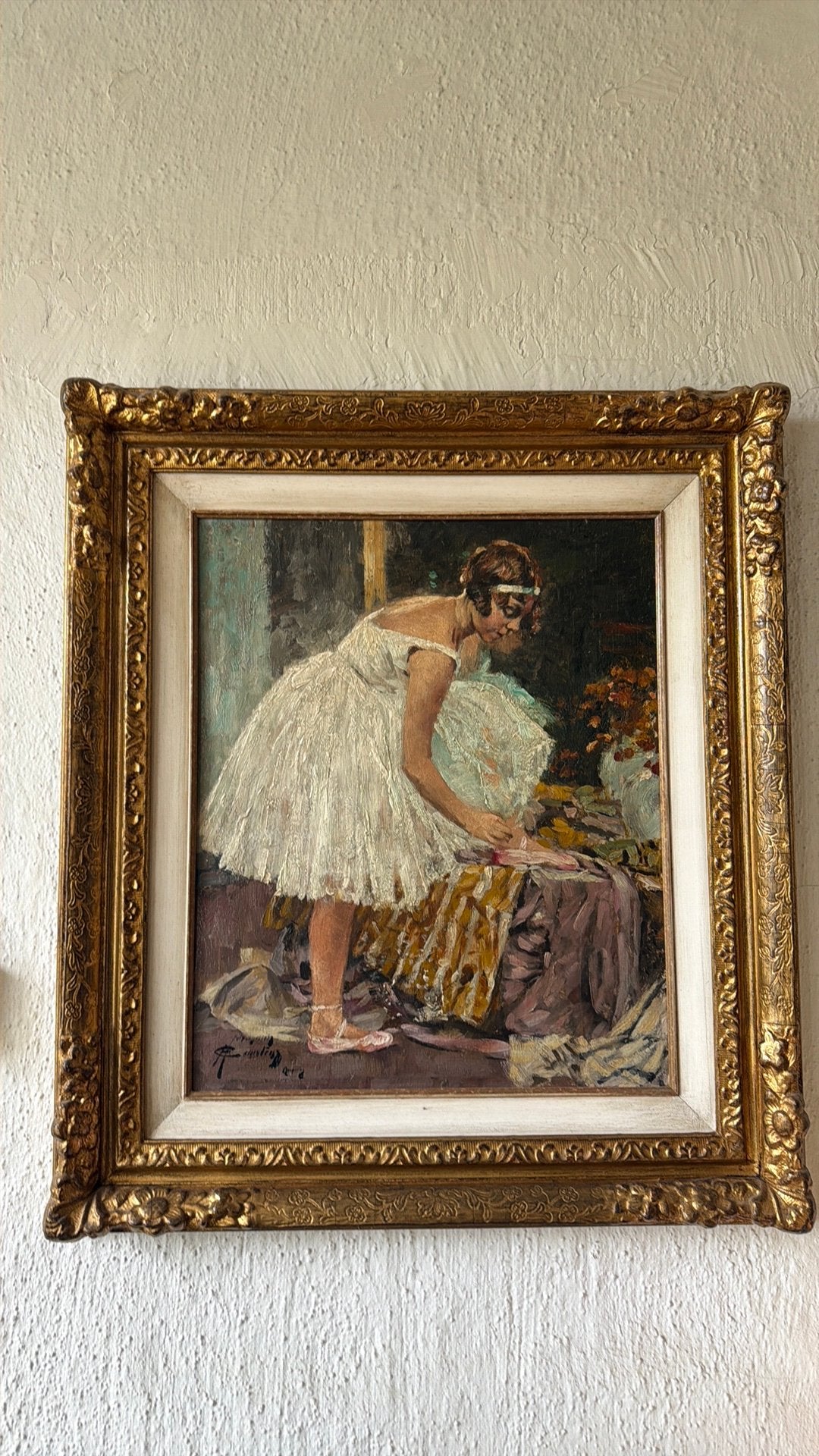 Schilderij Courtens, Ophalen