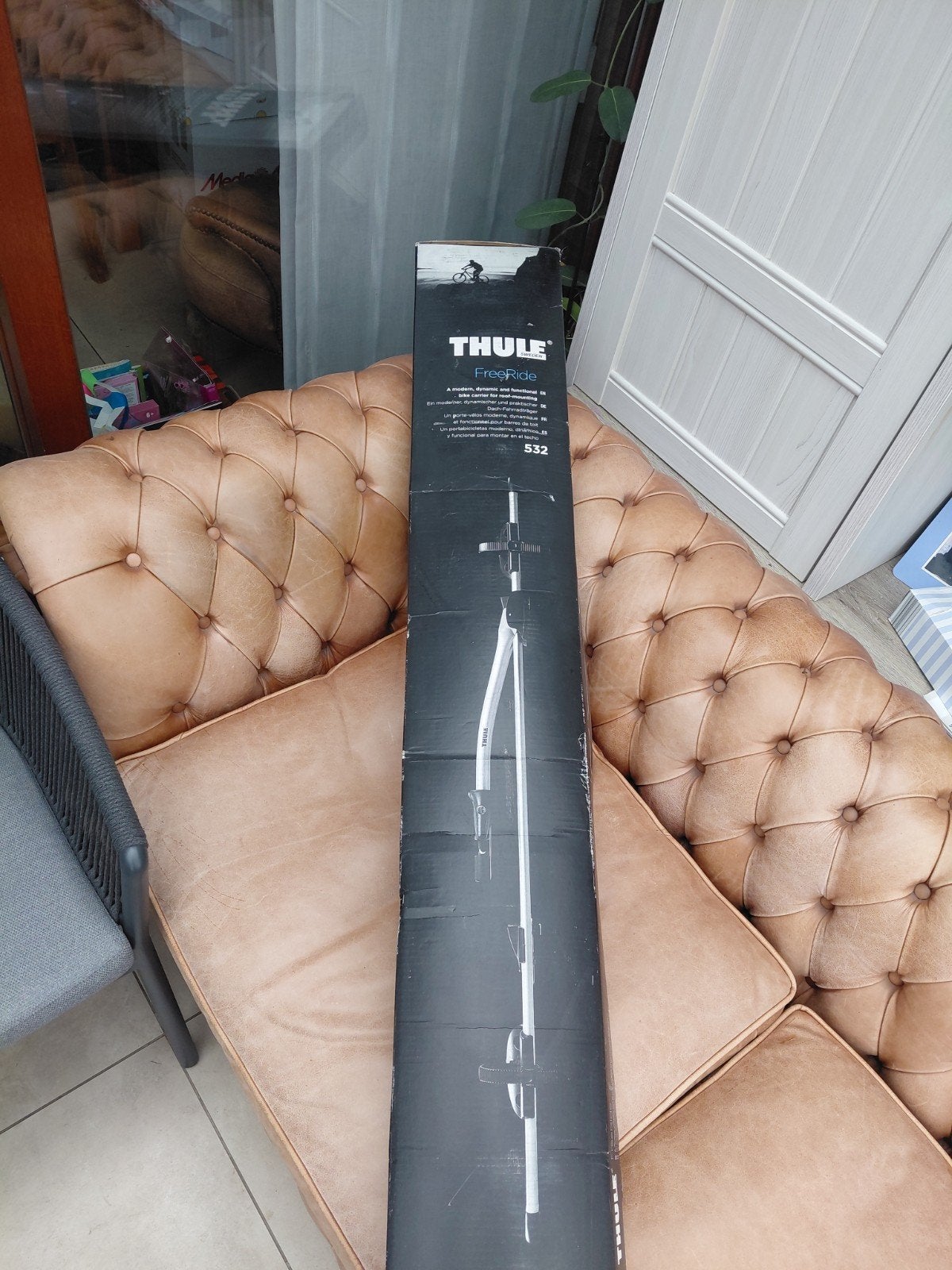 Thule fietsdakdrager, Ophalen