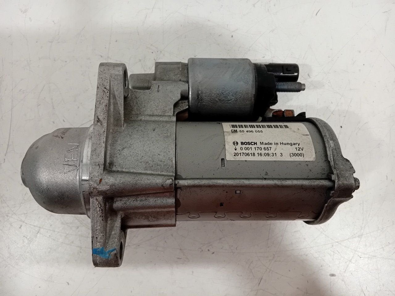 Startmotor Opel Karl, Onderdelen@venauto.nl, Van der Ven Autorecycling B.V., Gebruikt, Ettenseweg 76, 4706 PB Roosendaal, The Netherlands