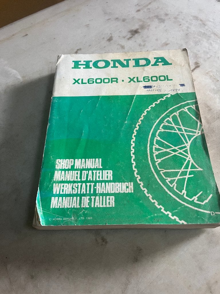 werkplaatshandboek Honda XL600L, Ophalen of Verzenden, Honda