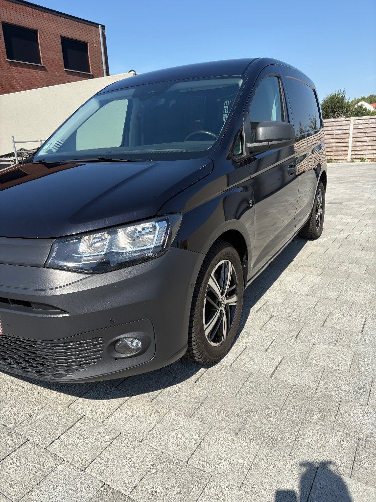 Jonge Vw caddy 5, automaat,2.0 Diesel !!, Euro 6, Volkswagen, Zwart, Diesel