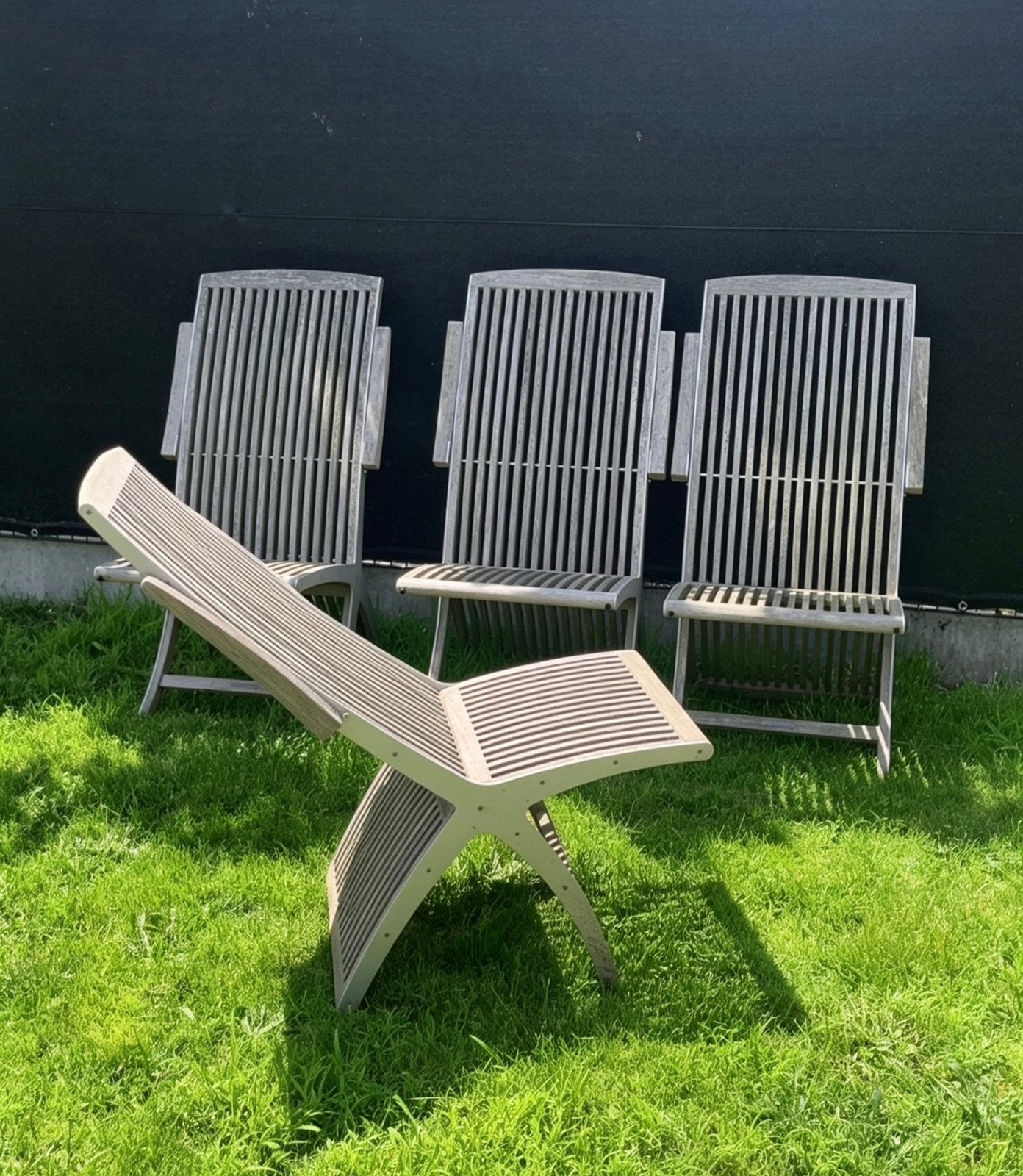 Chaises de jardin Royal Botania, Enlèvement, Utilisé, Bois de teck, Ajustable