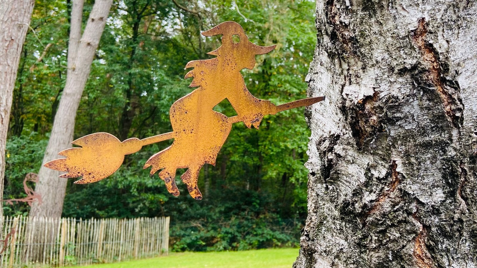 Halloween heks boomprikker, Tuin en Terras, Ophalen of Verzenden, Nieuw, Metaal