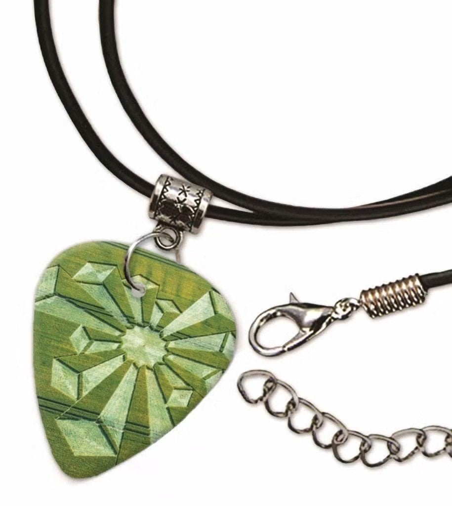 Graancirkels plectrum ketting, sleutelhanger of oorbellen, Ophalen of Verzenden, Nieuw
