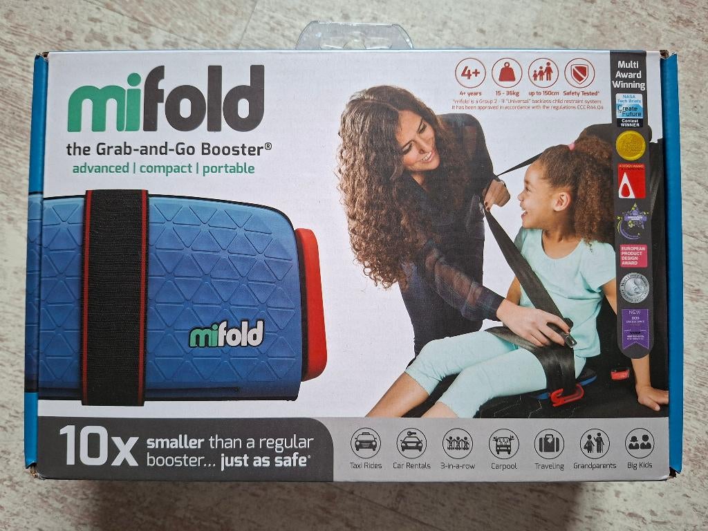 Mifold boosterzitje / autostoel, Kinderen en Baby's, Autostoeltjes, Nieuw, Overige merken, 15 t/m 36 kg, Autogordel, Ophalen of Verzenden