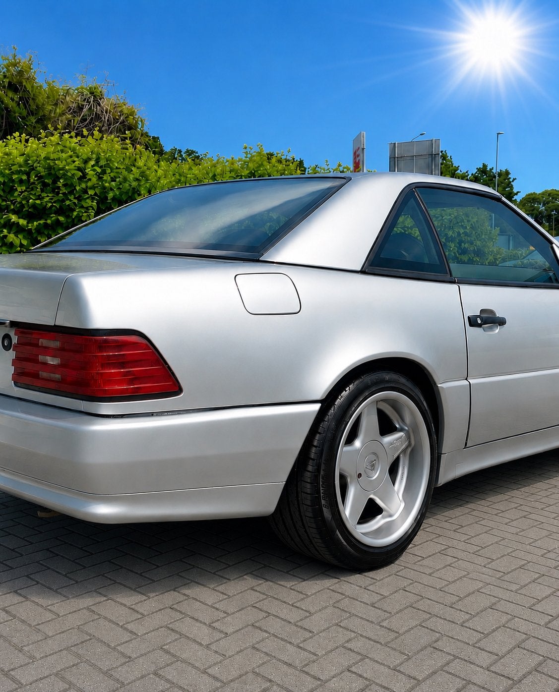 Mercedes SL 17” Breedset Azev velgen met banden, Pneus et Jantes, 255 mm, Véhicule de tourisme, Pneus été